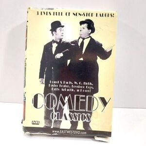 Laural Hardy Buster Keaton W C Fields Comedy Classics Triple DVD Pack #A46